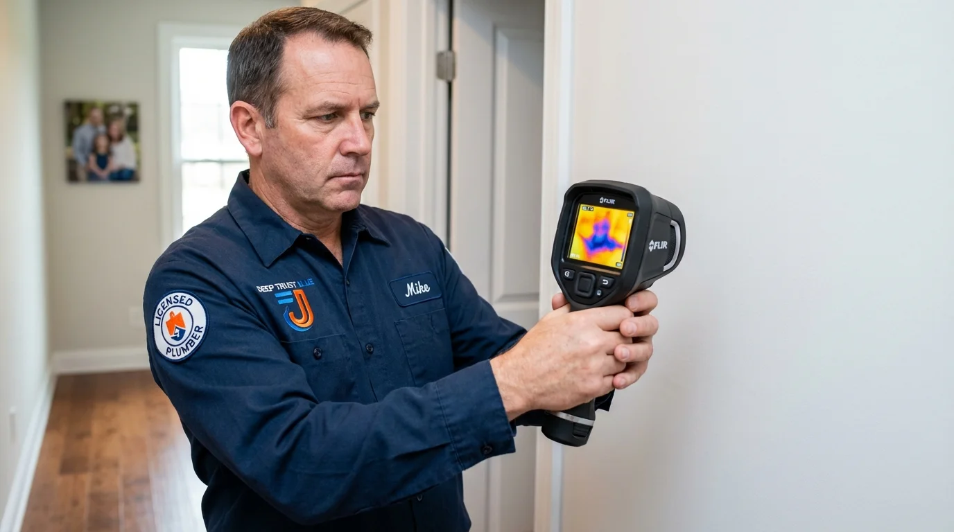 Thermal imaging leak detection by Johns Plumbing LLC in Hinton